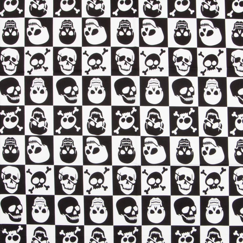 Coton Skulls Pirates Carreaux - Ribes y Casals