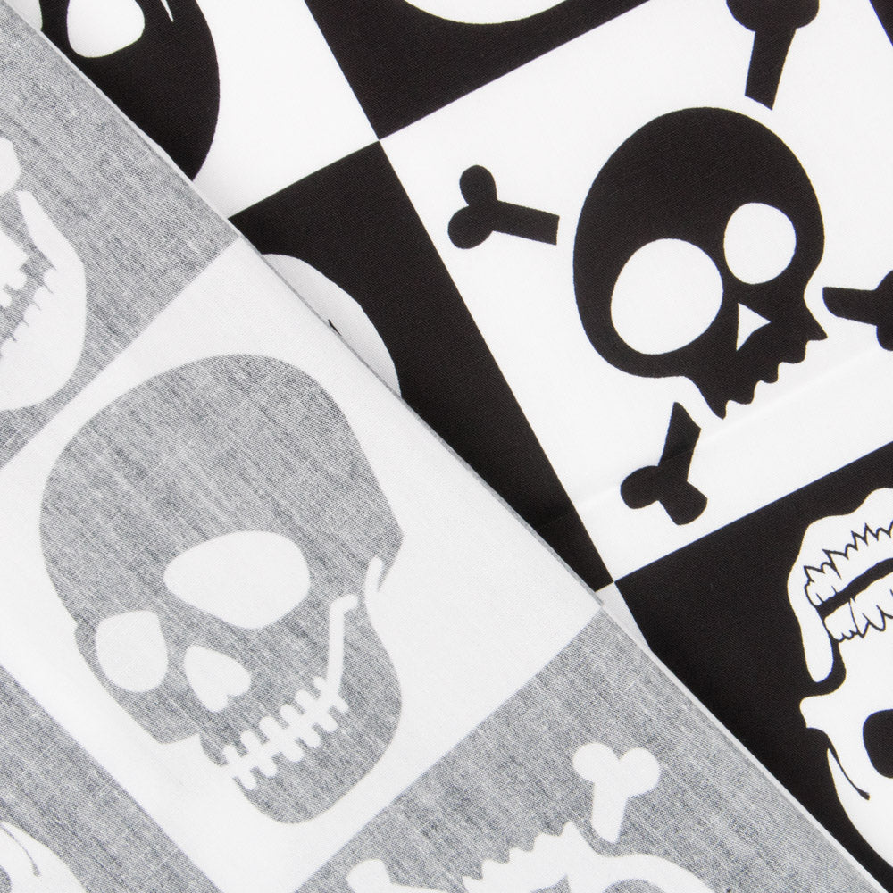 Coton Skulls Pirates Carreaux - Ribes y Casals