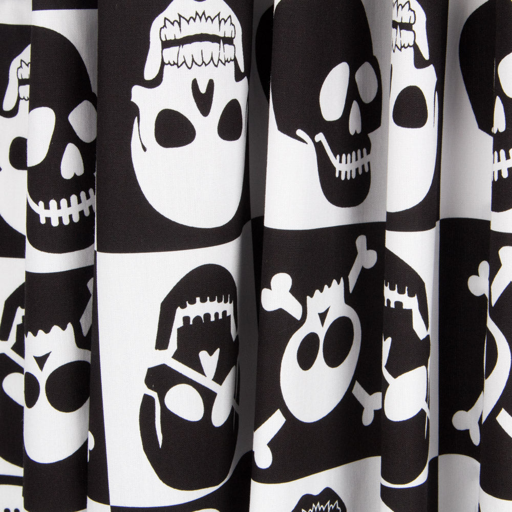 Coton Skulls Pirates Carreaux - Ribes y Casals