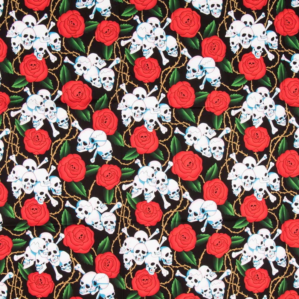 Coton Fleurs Et Crânes - Ribes y Casals