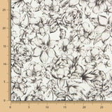 Coton Spandex Fleur Écru - Ribes y Casals
