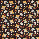 Coton Fête Catrinas Noir - Ribes y Casals