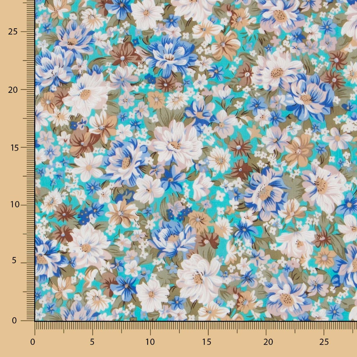 Popeline Crétonne Turquoise - Ribes y Casals