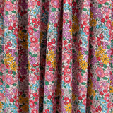 Popeline Fleurs de Jardin Corail - Ribes y Casals