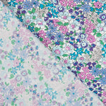 Popeline Fleurs de Jardin Turquoise - Ribes y Casals