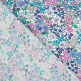 Popeline Fleurs de Jardin Turquoise - Ribes y Casals