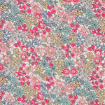 Popeline Fleurs de Jardin Rose - Ribes y Casals