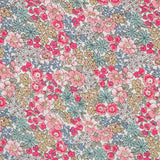Popeline Fleurs de Jardin Rose - Ribes y Casals