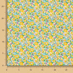 Popeline Fleurettes Jaunes - Ribes y Casals