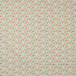 Popeline Fleurs Bleu Rouge - Ribes y Casals