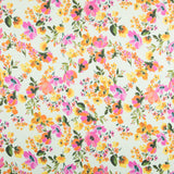 Double Gaze Polyester Flowers Vert - Ribes y Casals