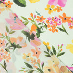 Double Gaze Polyester Flowers Vert - Ribes y Casals