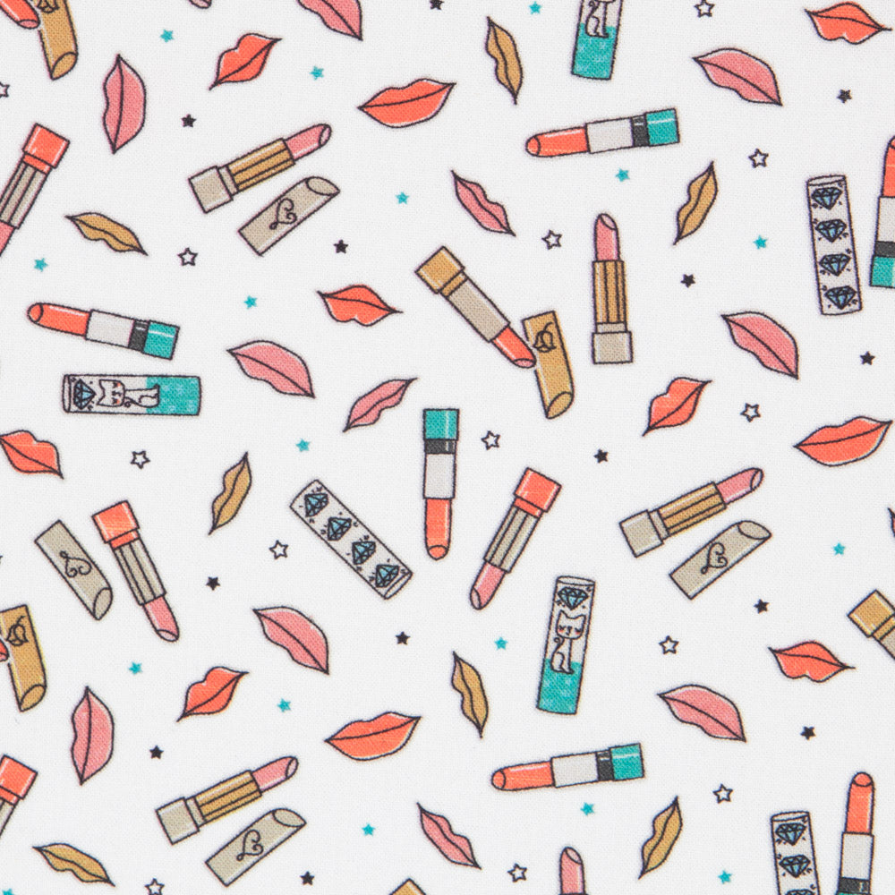 Popeline Rouge A Lèvres Blanc - Ribes y Casals