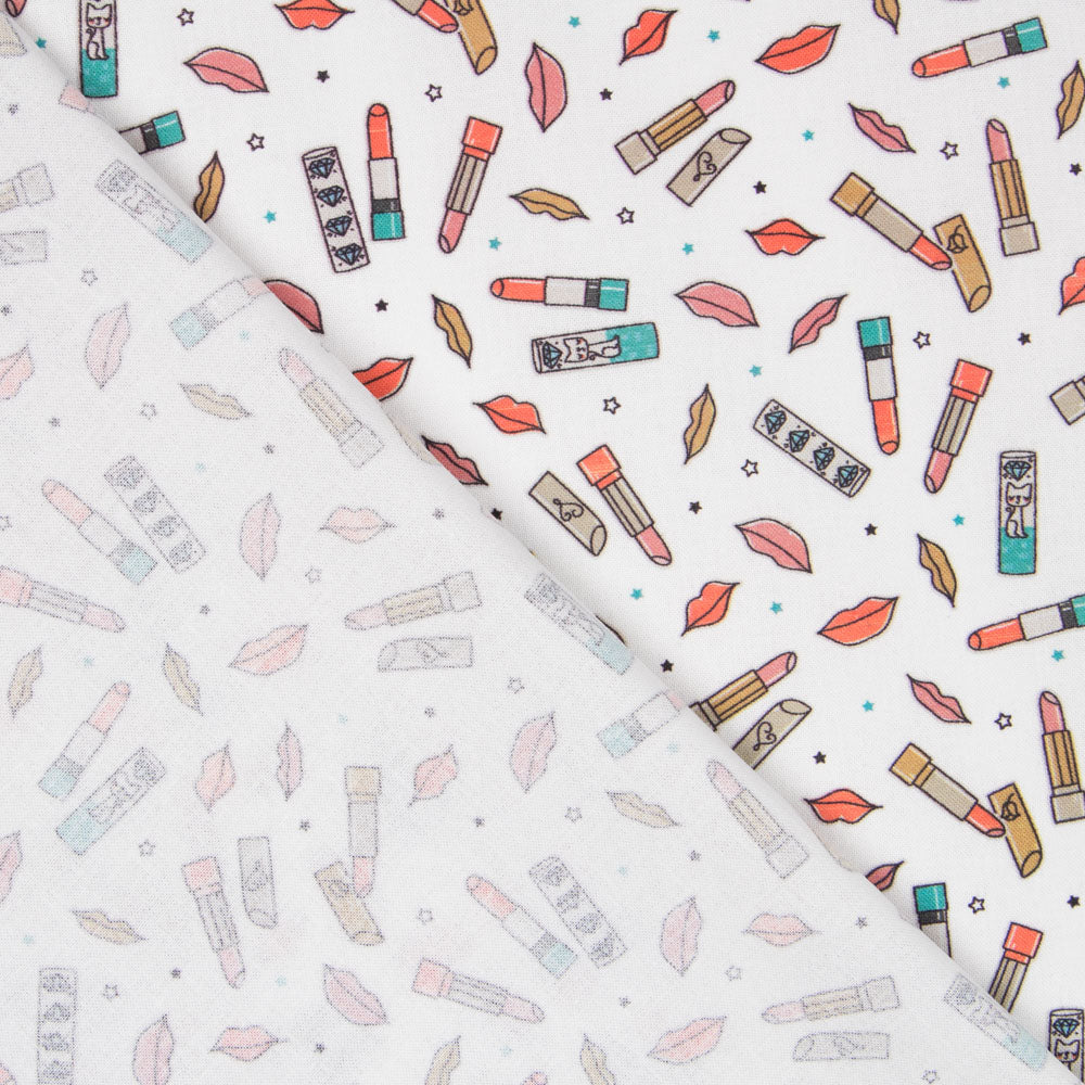 Popeline Rouge A Lèvres Blanc - Ribes y Casals