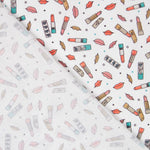 Popeline Rouge A Lèvres Blanc - Ribes y Casals