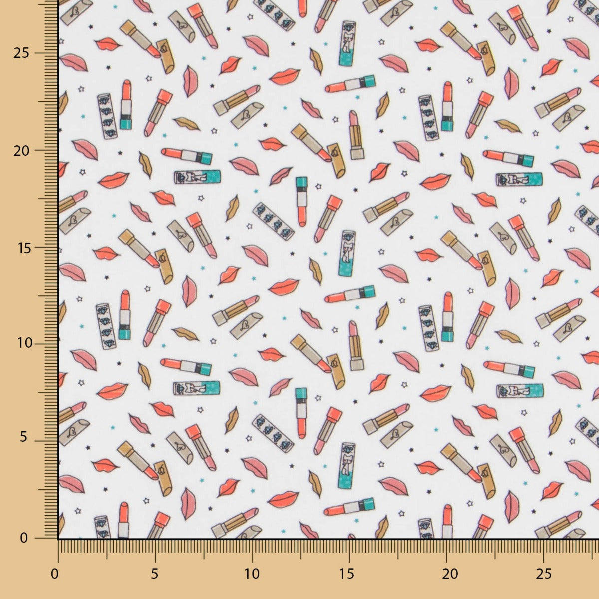 Popeline Rouge A Lèvres Blanc - Ribes y Casals