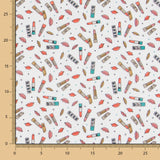 Popeline Rouge A Lèvres Blanc - Ribes y Casals