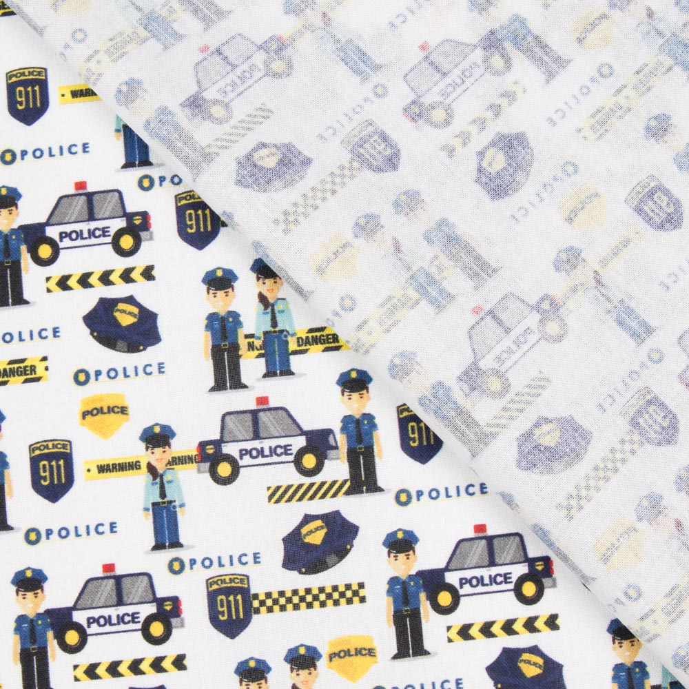 Popeline Police Blanche - Ribes y Casals