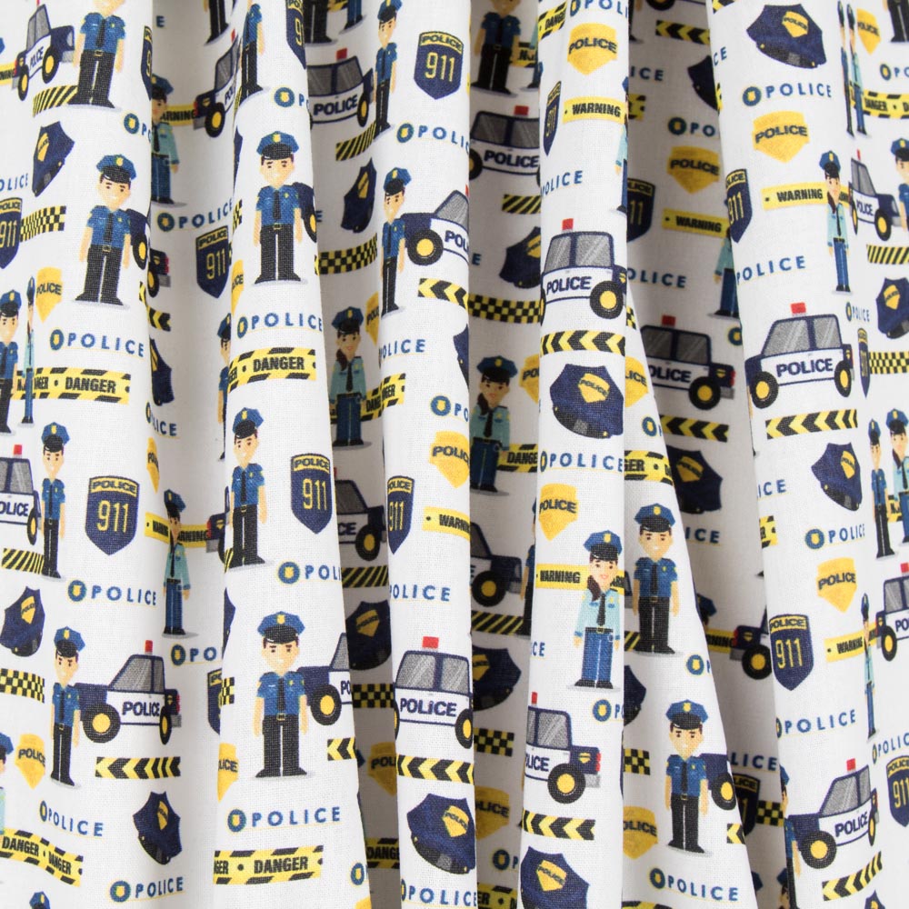 Popeline Police Blanche - Ribes y Casals