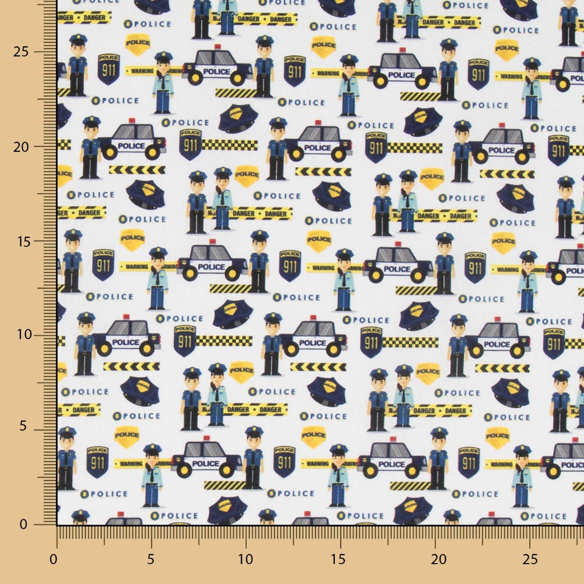 Popeline Police Blanche - Ribes y Casals