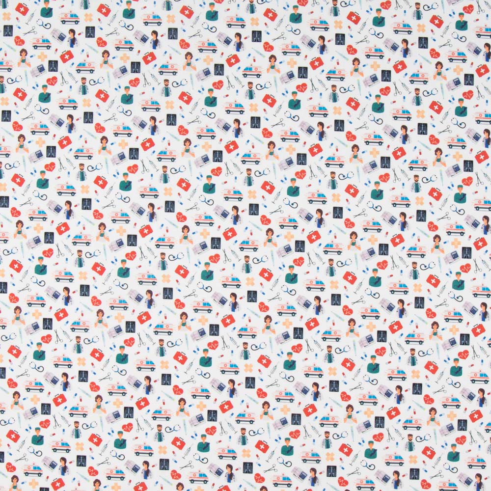 Popeline Hôpital Blanc - Ribes y Casals