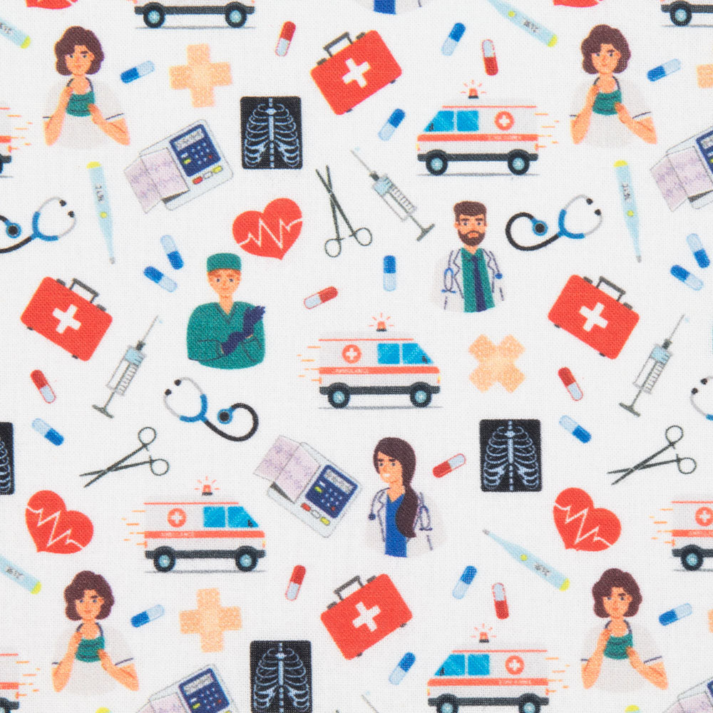 Popeline Hôpital Blanc - Ribes y Casals