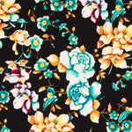 Crêpe Polyester Noir Crétonne - Ribes y Casals