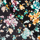 Crêpe Polyester Noir Crétonne - Ribes y Casals