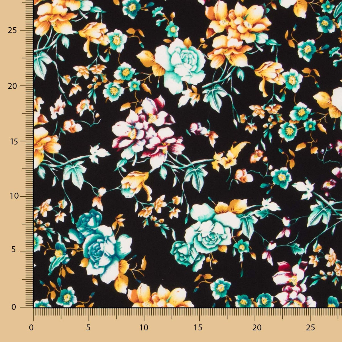 Crêpe Polyester Noir Crétonne - Ribes y Casals