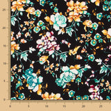 Crêpe Polyester Noir Crétonne - Ribes y Casals