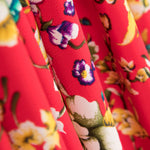 Crêpe Polyester Crétonne Rouge - Ribes y Casals