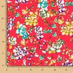 Chute Crêpe Polyester Crétonne Rouge 130x140 cm - Ribes y Casals