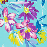 Crêpe Polyester Coups de Pinceau Aiguemarine - Ribes y Casals