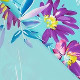 Crêpe Polyester Coups de Pinceau Aiguemarine - Ribes y Casals