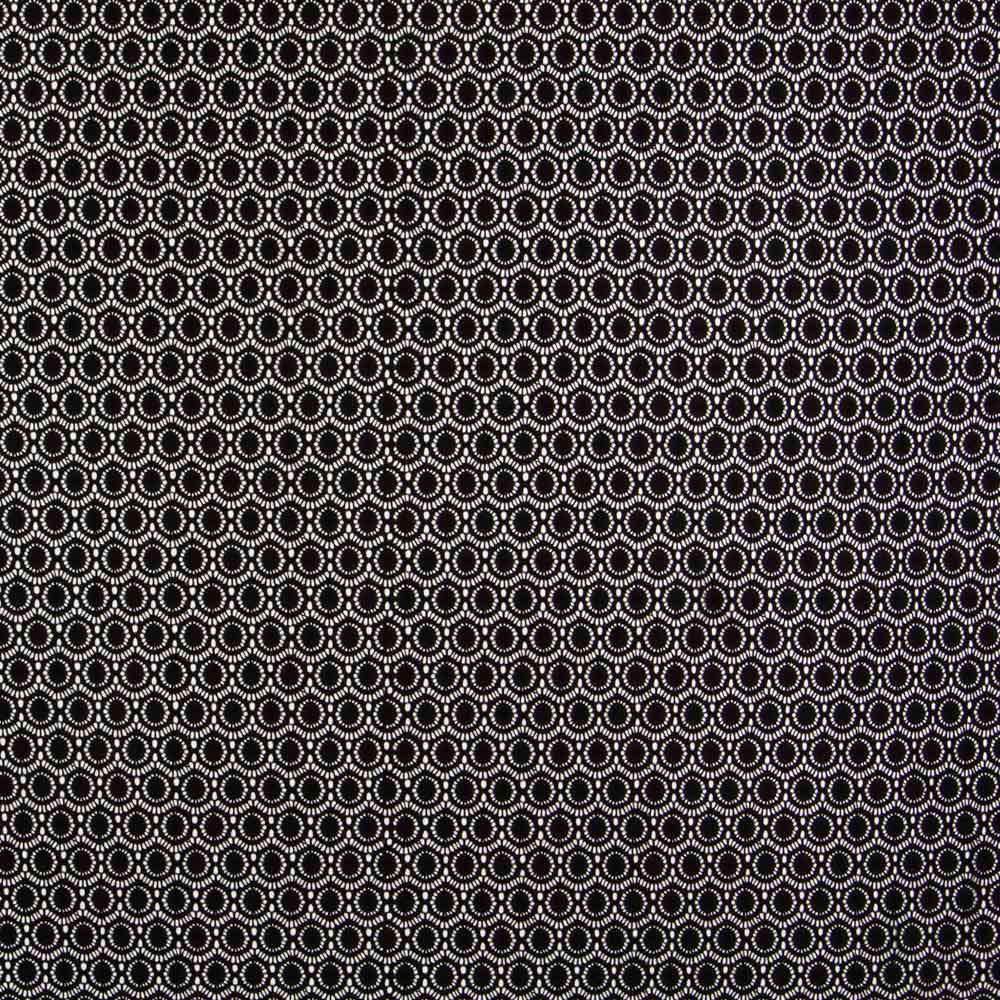 Dentelle Élastique Géométrique Noire - Ribes y Casals