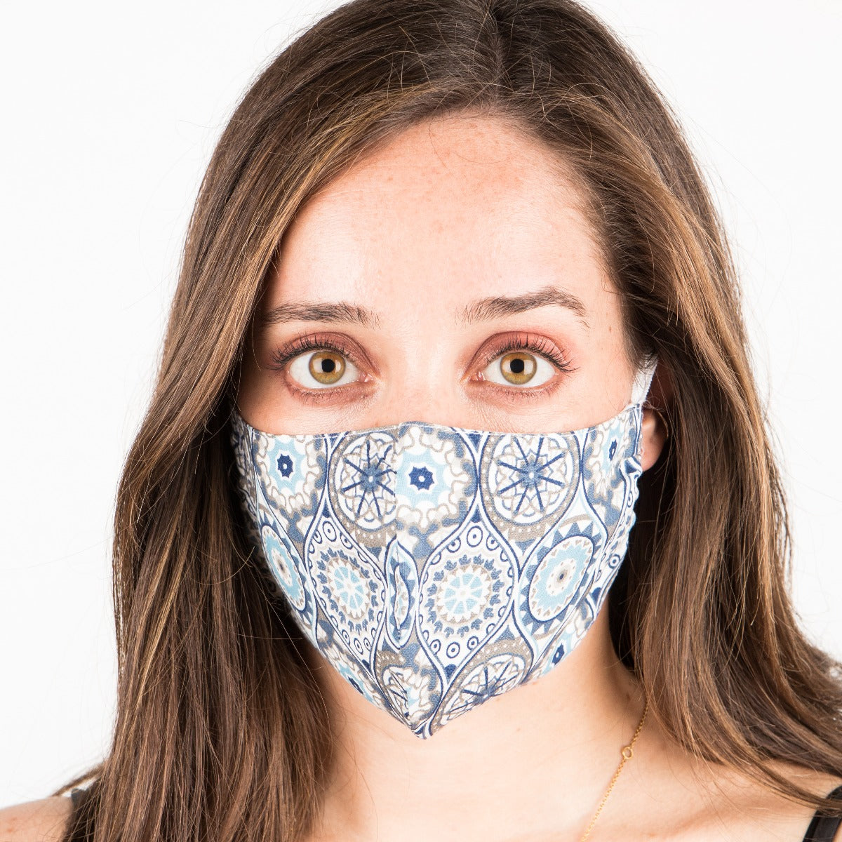 Masque Hygiénique Mosaïque Bleu - Ribes y Casals
