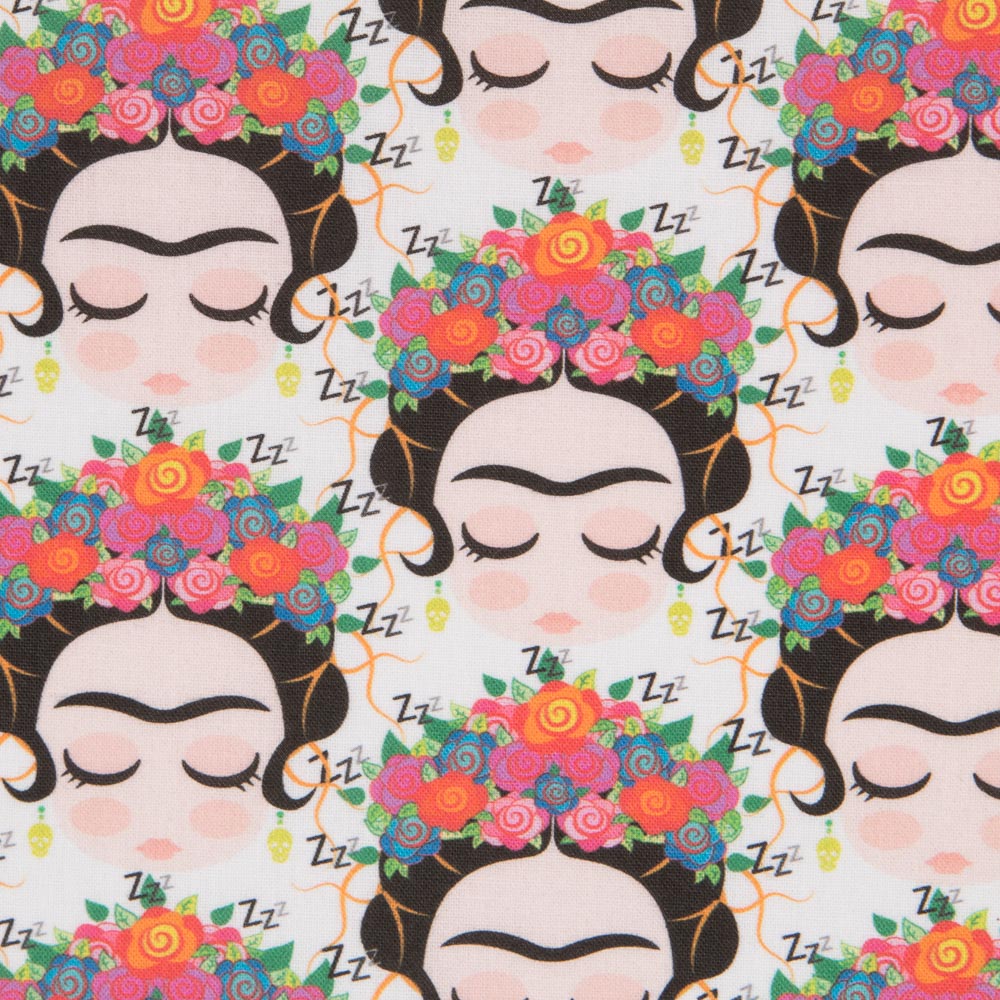 Popeline Frida Kahlo Sweet - Ribes y Casals