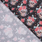 Tissu Coton Catrina Cactus Noir - Ribes y Casals