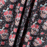Tissu Coton Catrina Cactus Noir - Ribes y Casals