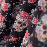 Tissu Coton Catrina Cactus Noir - Ribes y Casals