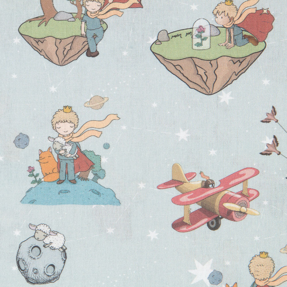 Tissu Coton Petit Prince Vert - Ribes y Casals