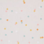 Tissu Coton Pois Fond Beige - Ribes y Casals