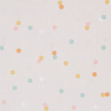 Tissu Coton Pois Fond Beige - Ribes y Casals
