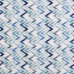 Toile Imprimée Chevron Bleu - Ribes y Casals
