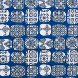 Toile Imprimée Faïence A Carreaux Bleu - Ribes y Casals