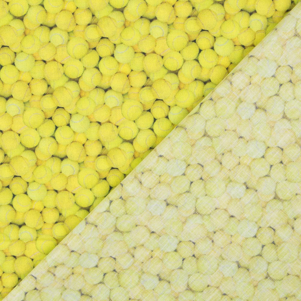 Tissu Coton Balles Tennis - Ribes y Casals