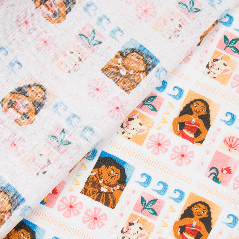 Tissu Coton Vaiana Blanc - Ribes y Casals