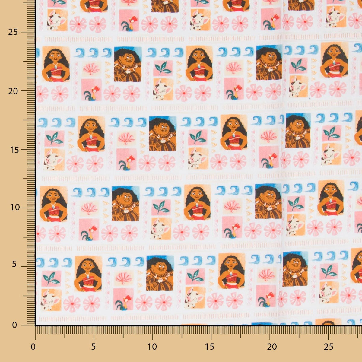 Tissu Coton Vaiana Blanc - Ribes y Casals