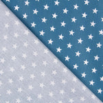 Tissu Coton Etoiles Fond Bleu - Ribes y Casals