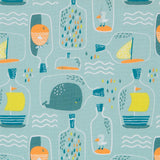 Tissu Coton Bateau Dans La Bouteille - Ribes y Casals